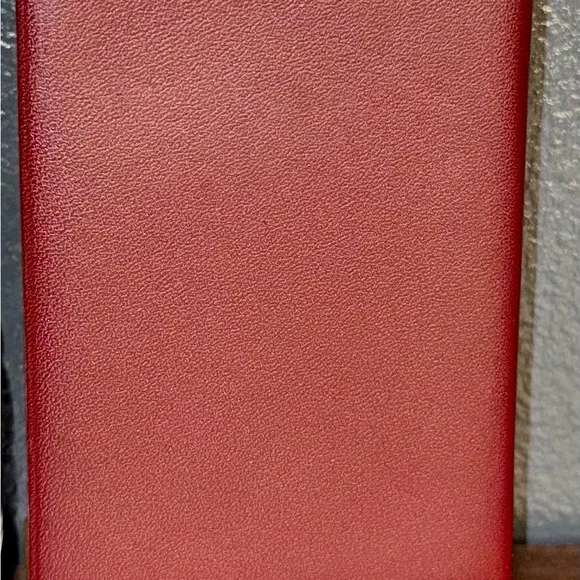 New! Must be Cartier -Red/burgundy leather -gold hardware -address book/notebook Accessories